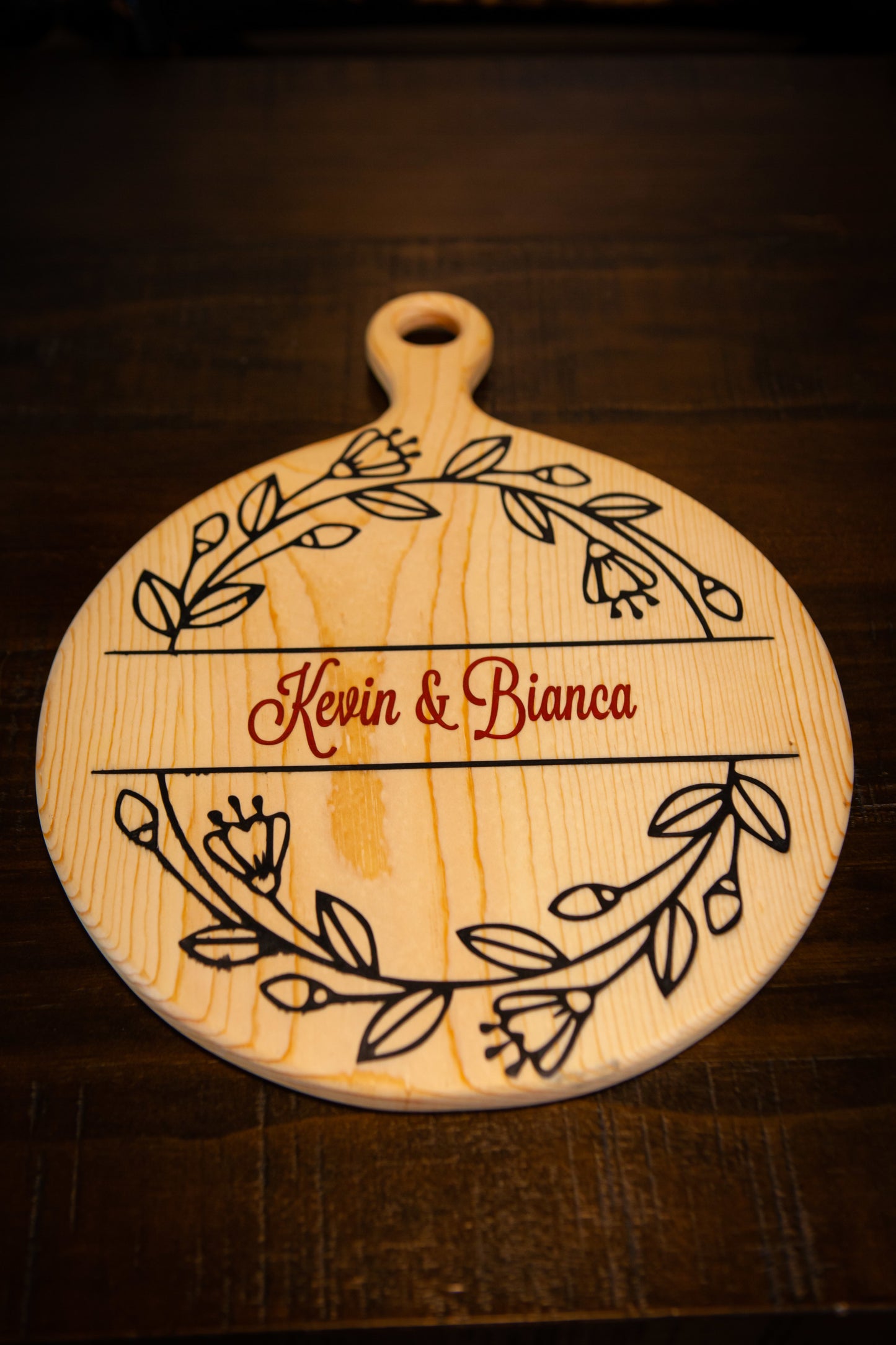 Wedding Charcuterie Set (Wine Glass, Cutting Board, Bottle Holder)