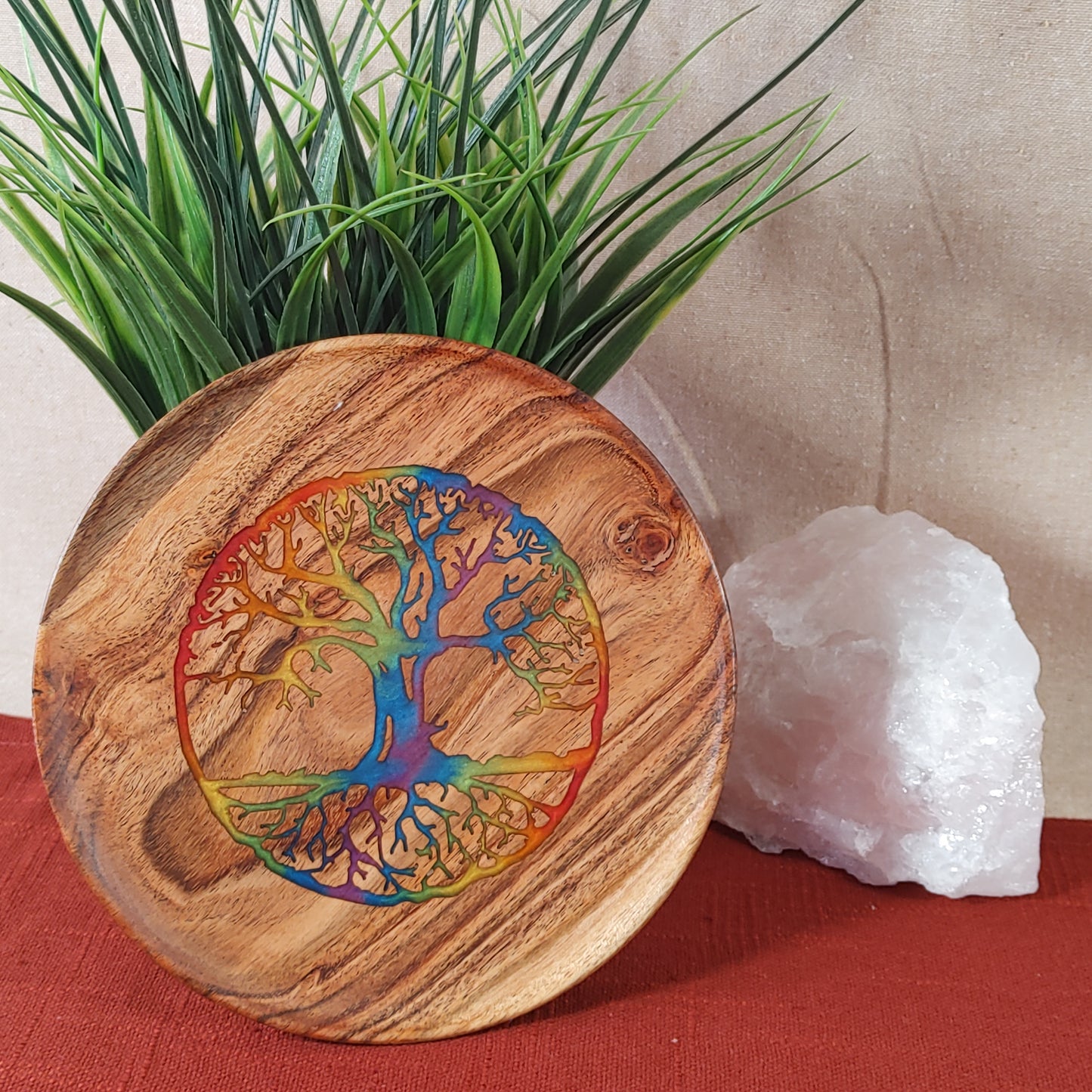 Tree of Life Rainbow Plaque