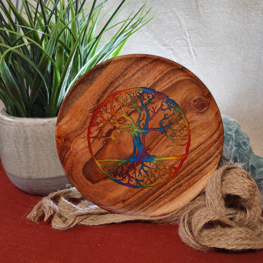 Tree of Life Rainbow Plaque