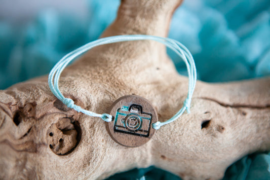 Teal Camera Bracelet