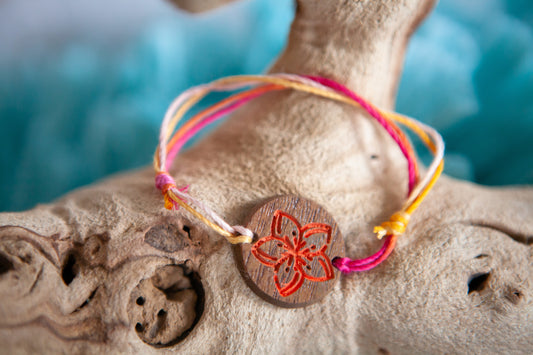 Multi Color Flower Bracelet