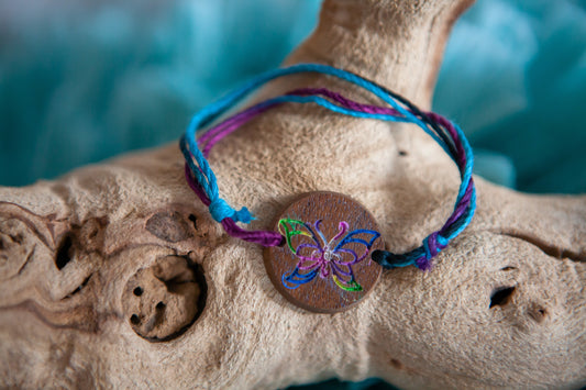 Multi Color Butterfly Bracelet