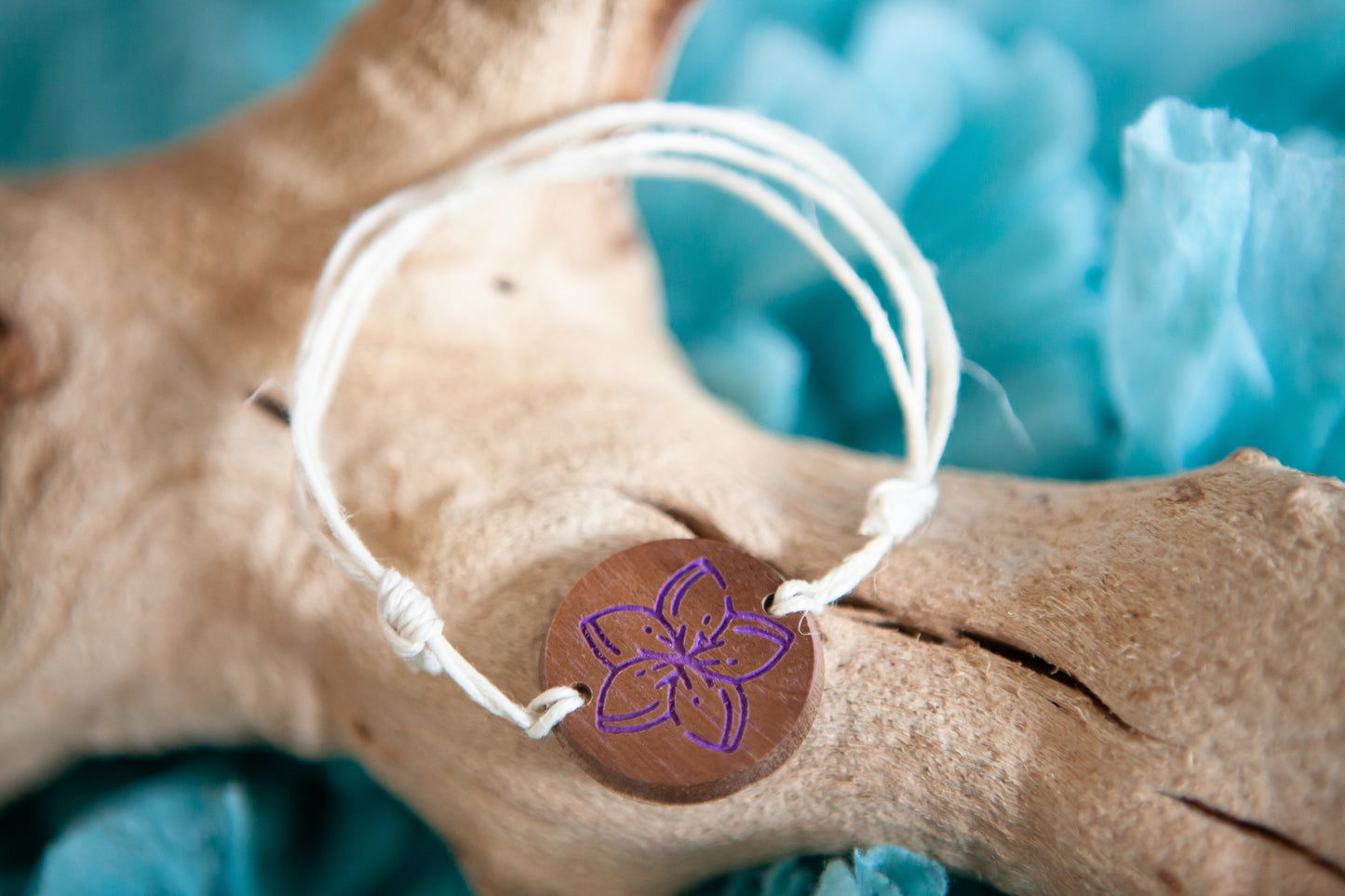 Purple Flower Bracelet