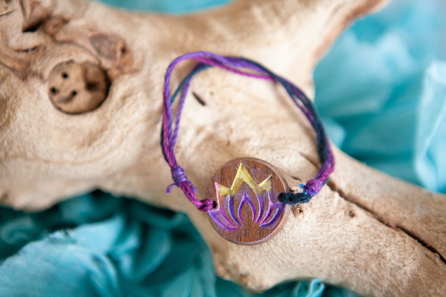 Multi Color Lotus Bracelet