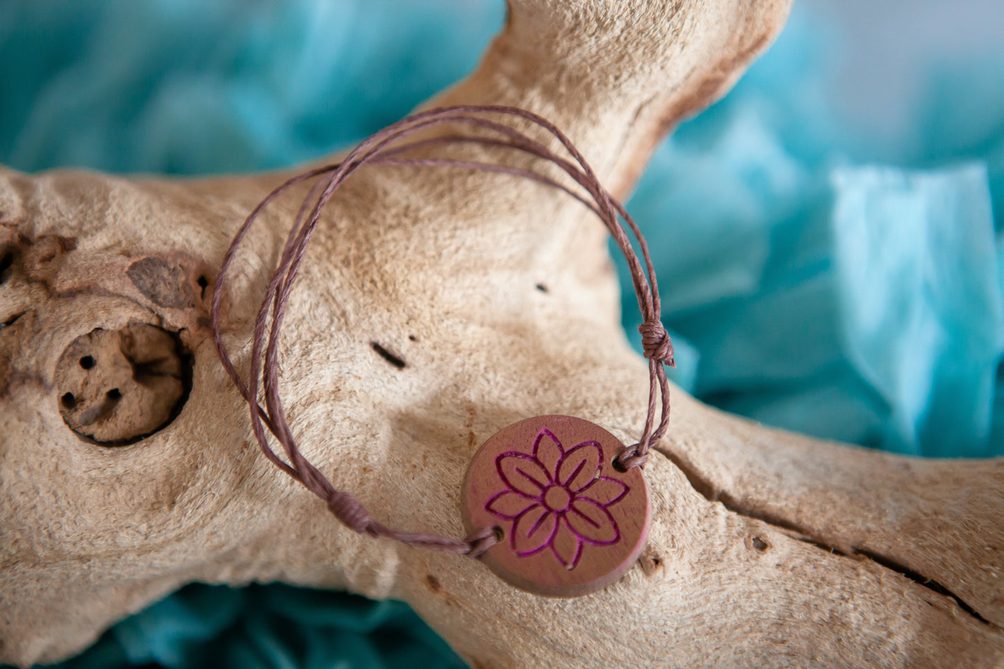 Pink Flower Bracelet