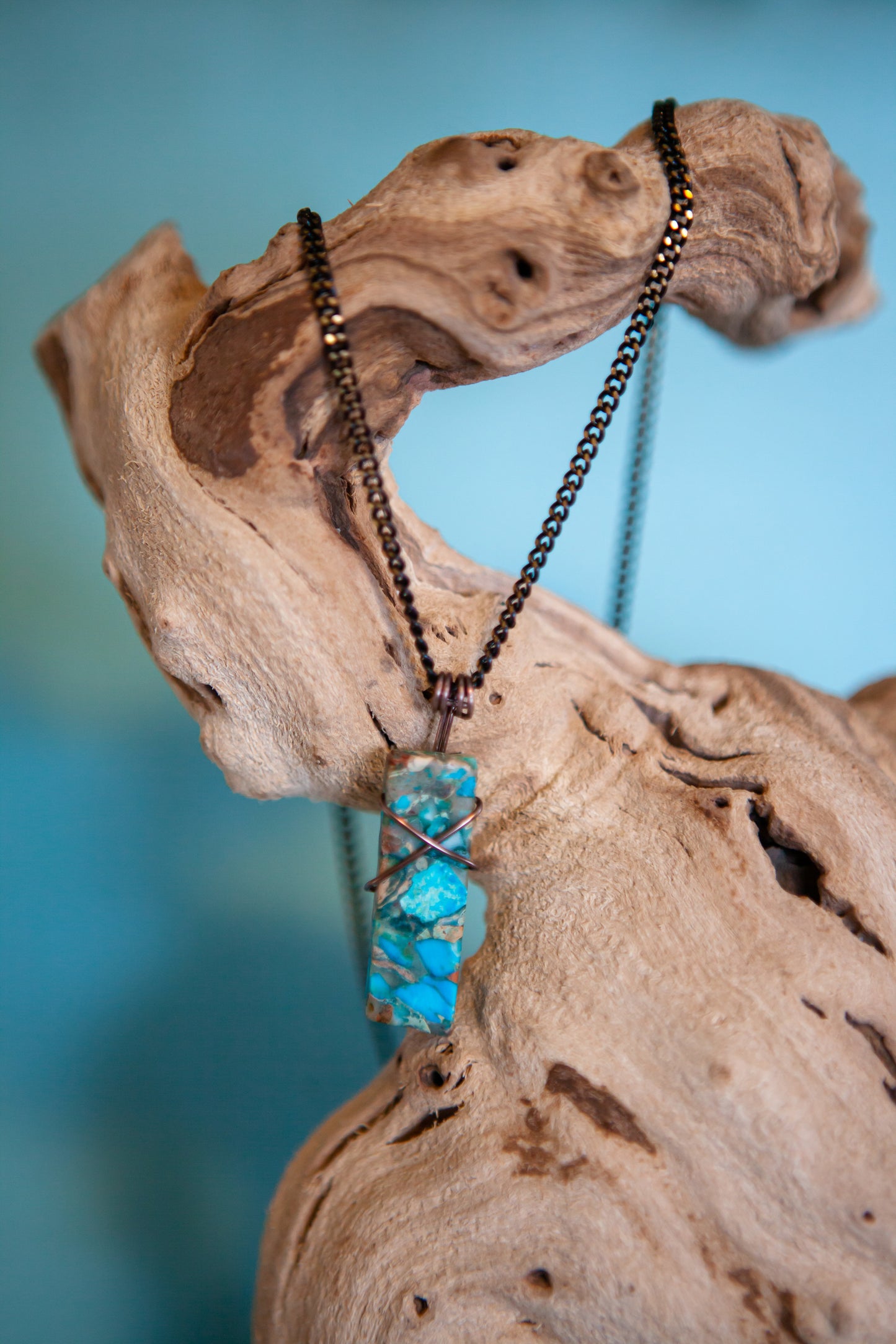 Aqua Terra Jasper Gemstone Necklace