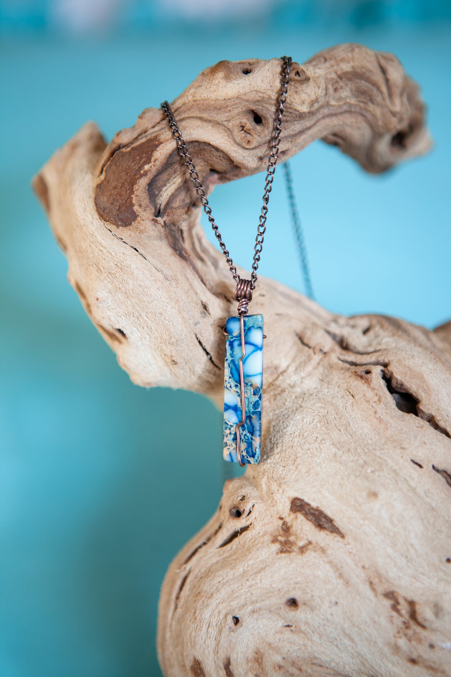 Aqua Terra Jasper Gemstone Necklace