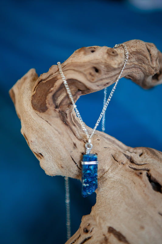 Blue Lapis Gemstone Necklace