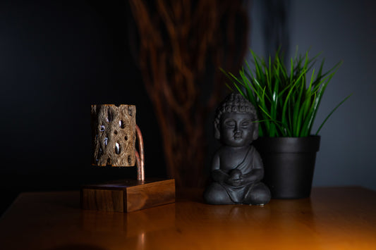 Saguaro Cactus elevated on Walnut base